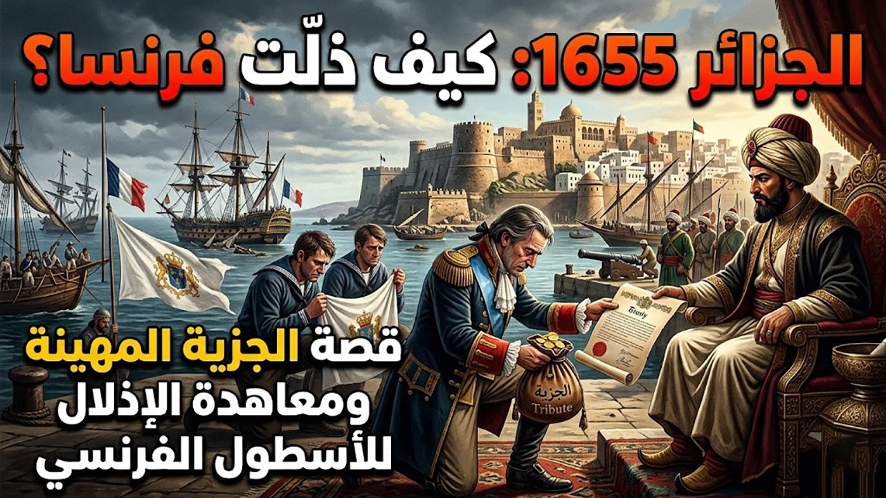 الجزائر 1655: كيف دفعت فرنسا الجزية للجزائر؟ معاهدة إذلال أسطول فرنسا في الجزائر العاصمة