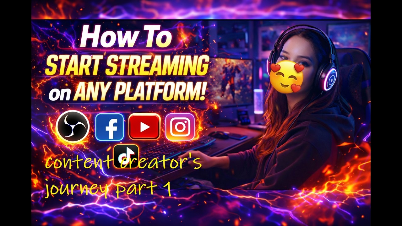 OBS streaming set up for beginners (any platform No lags)