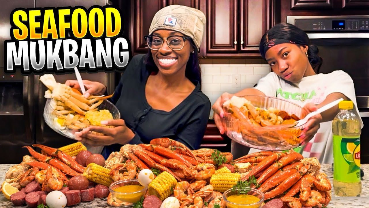 *SEAFOOD MUKBANG* ANSWERING TIKTOK QUESTIONS 