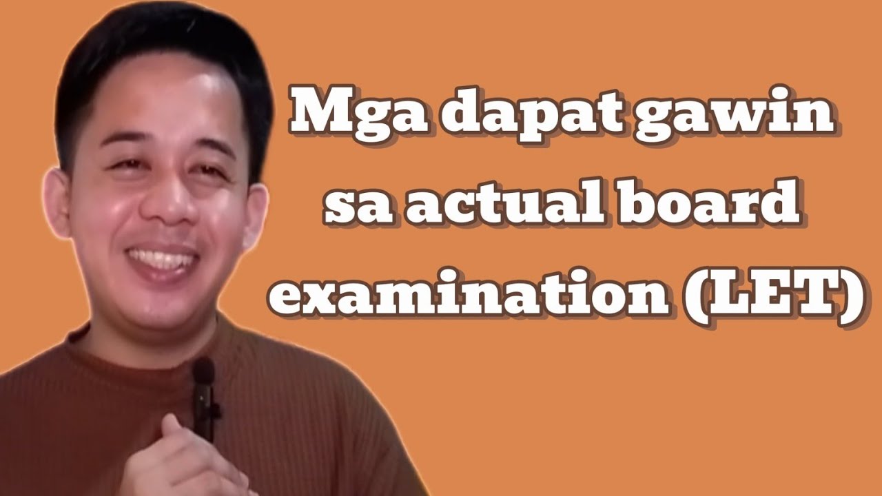 LET'S LEARN | Mga technique during board exam (LET) | Pag-usapan natin.