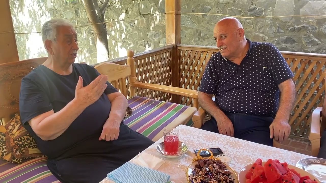Arif Babayev və Çingiz Abbasov  Qax rayonunda görüş.