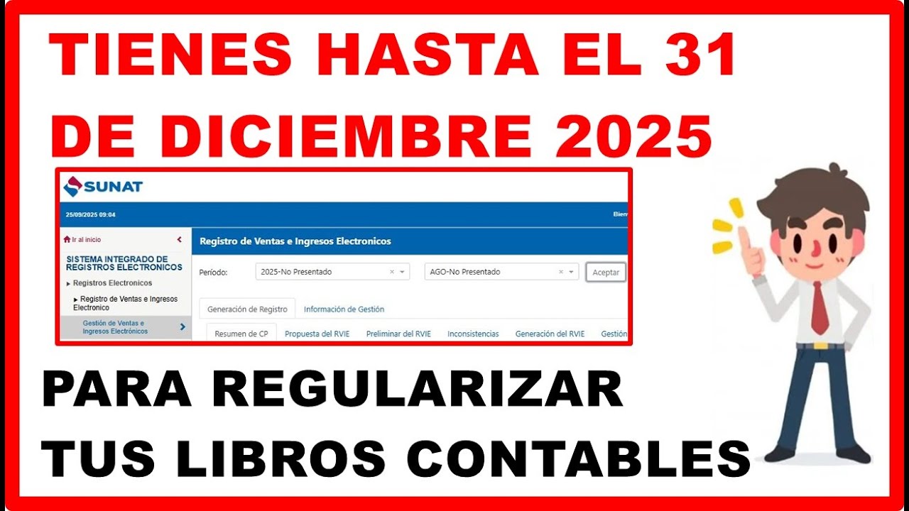 📢 SUNAT AMPL&Iacute;A PLAZO PARA REGULARIZAR TUS LIBROS ELECTR&Oacute;NICOS 📅✨HASTA JULIO 2025