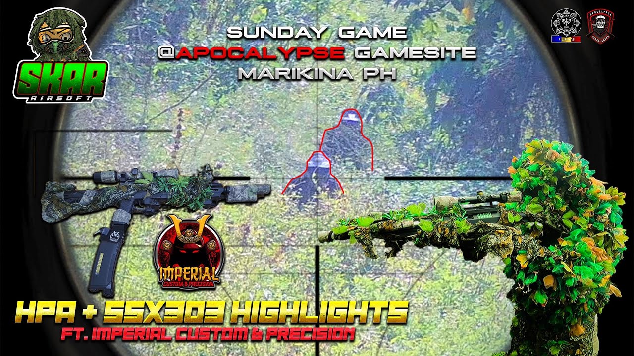 HPA + Ghillie  Suit + Novritsch SSX303 Airsoft Sniper Gameplay #21 Team Apocalypse Airsoft Gamesite