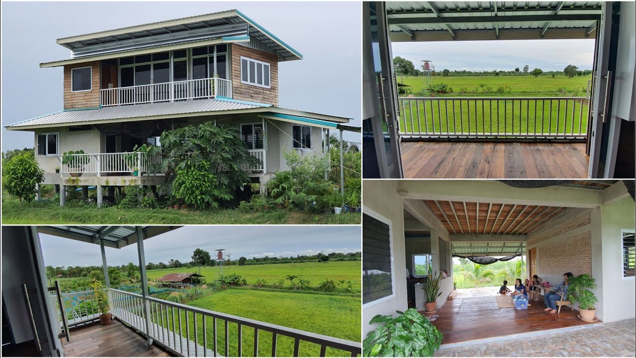สุดยอดบ้านสวนโมเดิร์นประยุกต์ 2 ชั้นในงบ 600,000 บาท