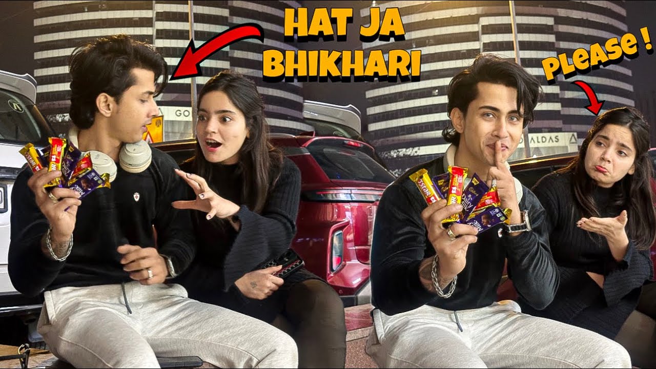 𝐂𝐇𝐎𝐂𝐎𝐋𝐀𝐓𝐄 𝐃𝐀𝐘 Prank On My Friend💖|| Ambika Bhikhari Ban Gayi🤡