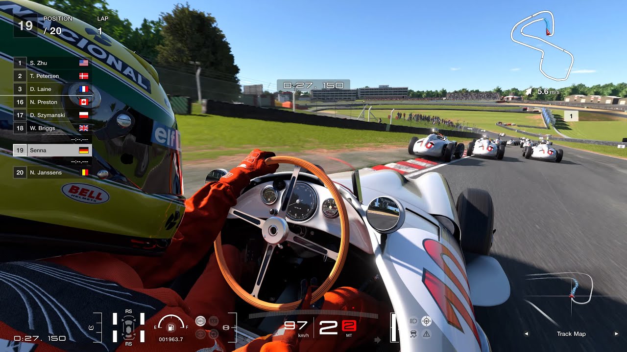 Gran Turismo 7 | Brands Hatch Grand Prix Circuit | Mercedes-Benz W 196 R | Cockpit