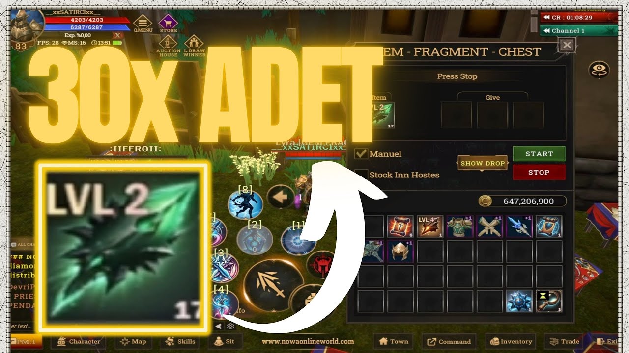 30x FRAGMENT LvL 2 | 30x PARÇALAMAYA DEVAM EDİYORUM ! | Nowa Online #27