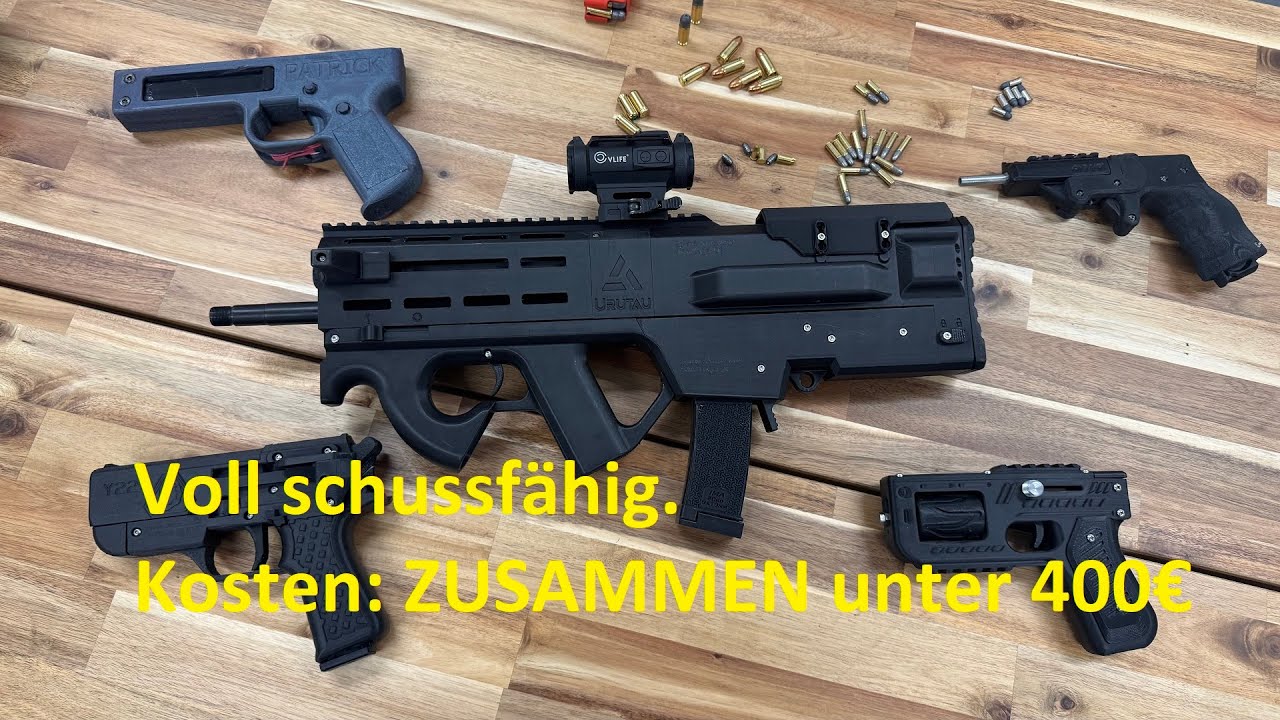 F&Uuml;NF gedruckte Waffen: Hoch gef&auml;hrlich!
