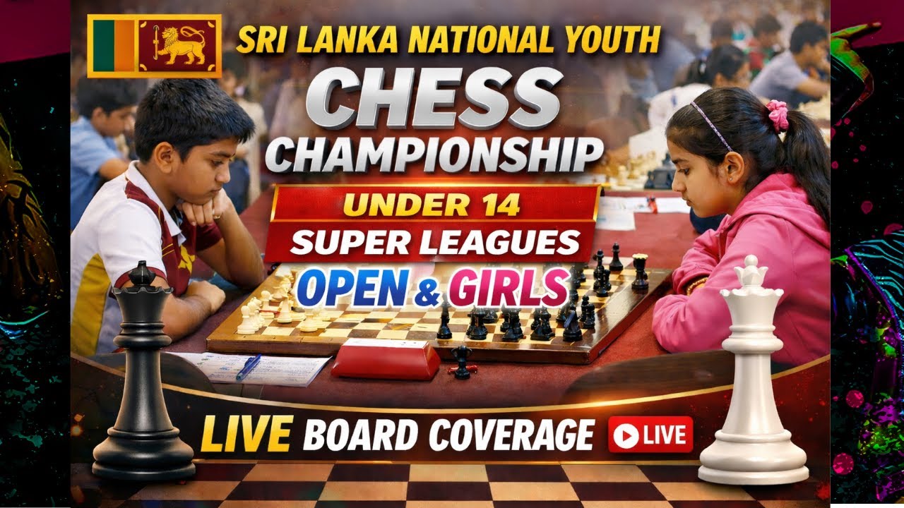 🔴 🎉 Sri Lanka National Youth Chess Championship 2026 – Under 14 Super Leagues 🎉