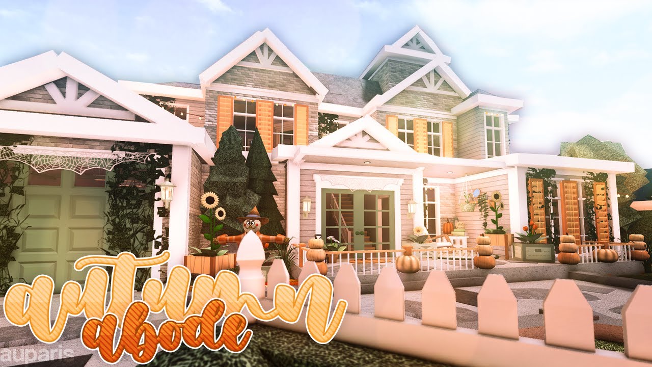 Autumn Abode Exterior - Bloxburg Speedbuild
