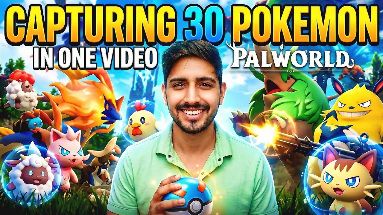 I Caught 30 PALS in One Video | Palworld Gameplay ( Part 2 )