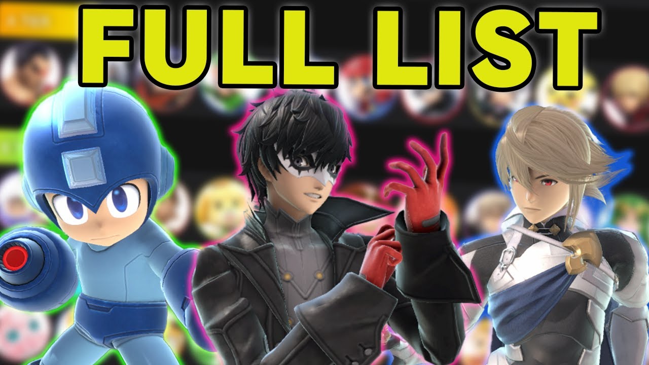 NEW SMASH ULTIMATE TIER LIST (Full List)