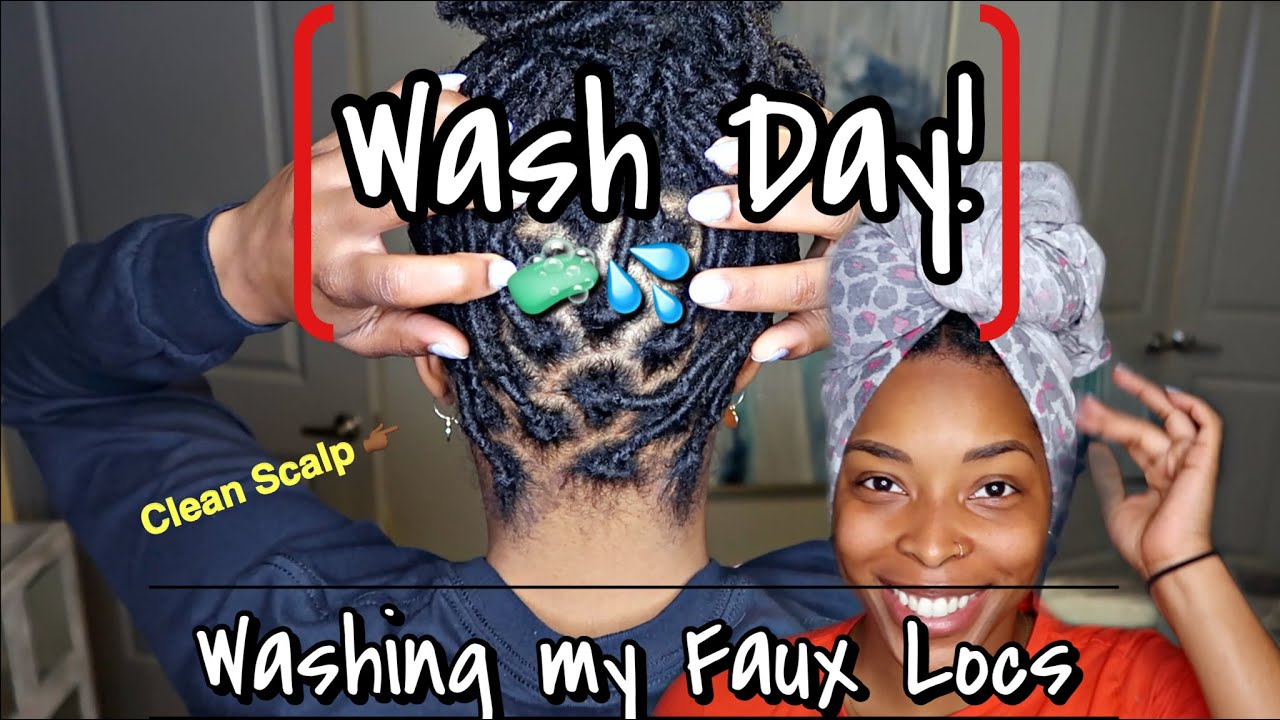 Pt. 3| Faux Locs Journey | How I wash my Locs 💦