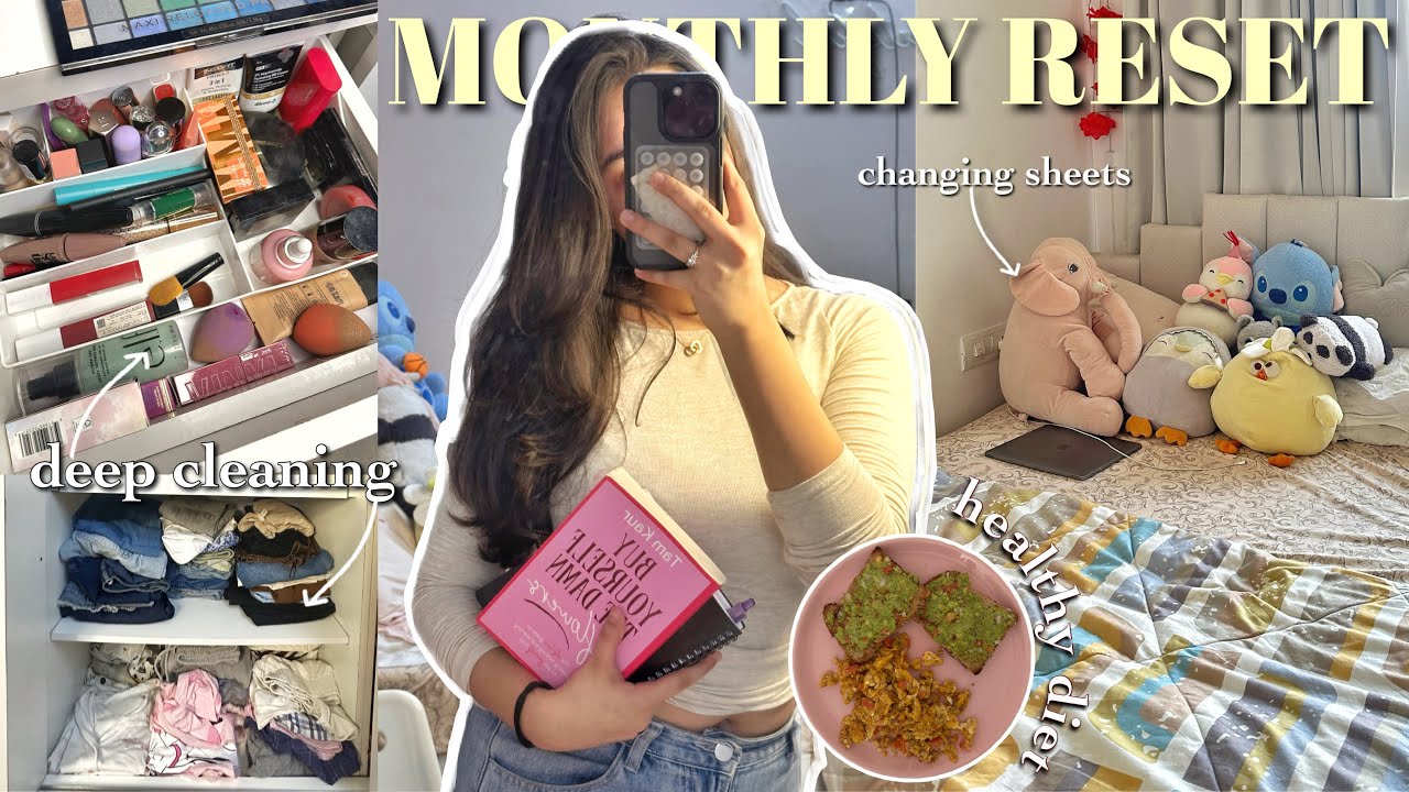 December reset ✨Deep cleaning, self care + work  and more💻💆🏻‍♀️🧼
