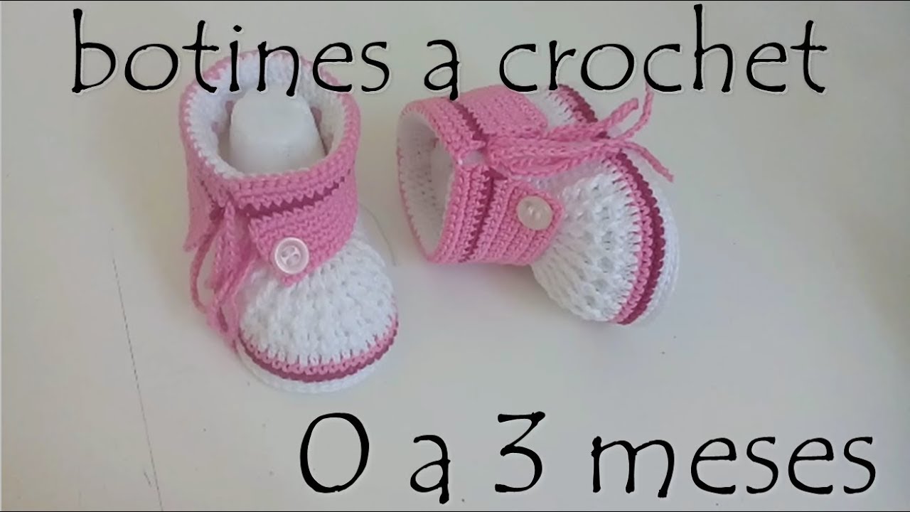 Botines a crochet para bebé - Modelo Lola - varias tallas