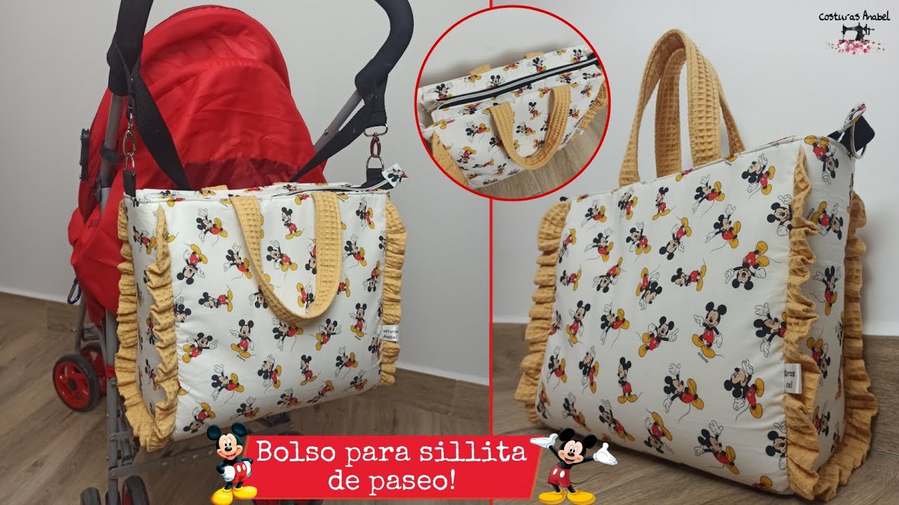 Cómo hacer un bolso para silla o carrito de paseo 🧵| Bolso - maletín para bebé 👶🏻