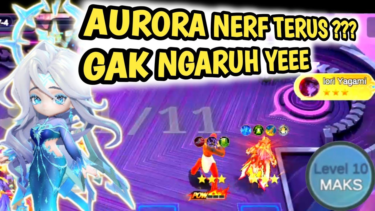 TUTOR NENG RORA TERBARU | CARA BERMAIN COMMANDER AURORA #magicchessgogo #mcgg 