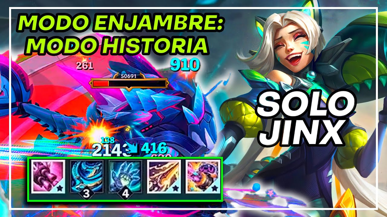 Modo Enjambre: Solo JINX, Rek' Sai DERRETIDA Distrito de Almacén | League of Legends