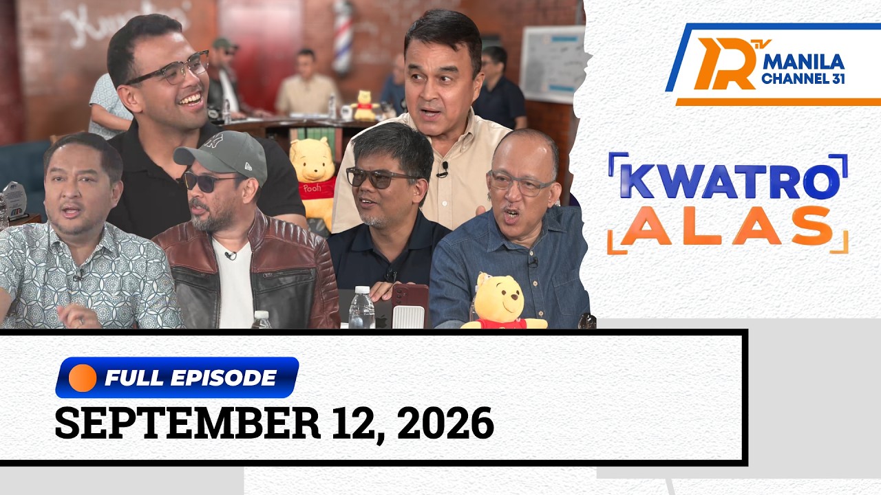 Ace Barbers at Atty. Hez Montalan sa KWATRO ALAS | SEPTEMBER 12, 2026 (Full Episode)