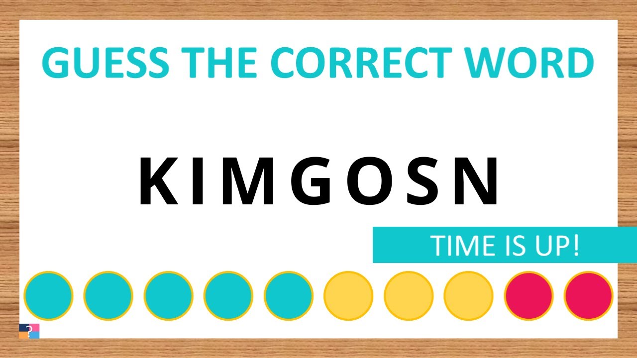 Guess the Correct Word! Unscramble in Record Time! 7 Letters | Agent Quiz