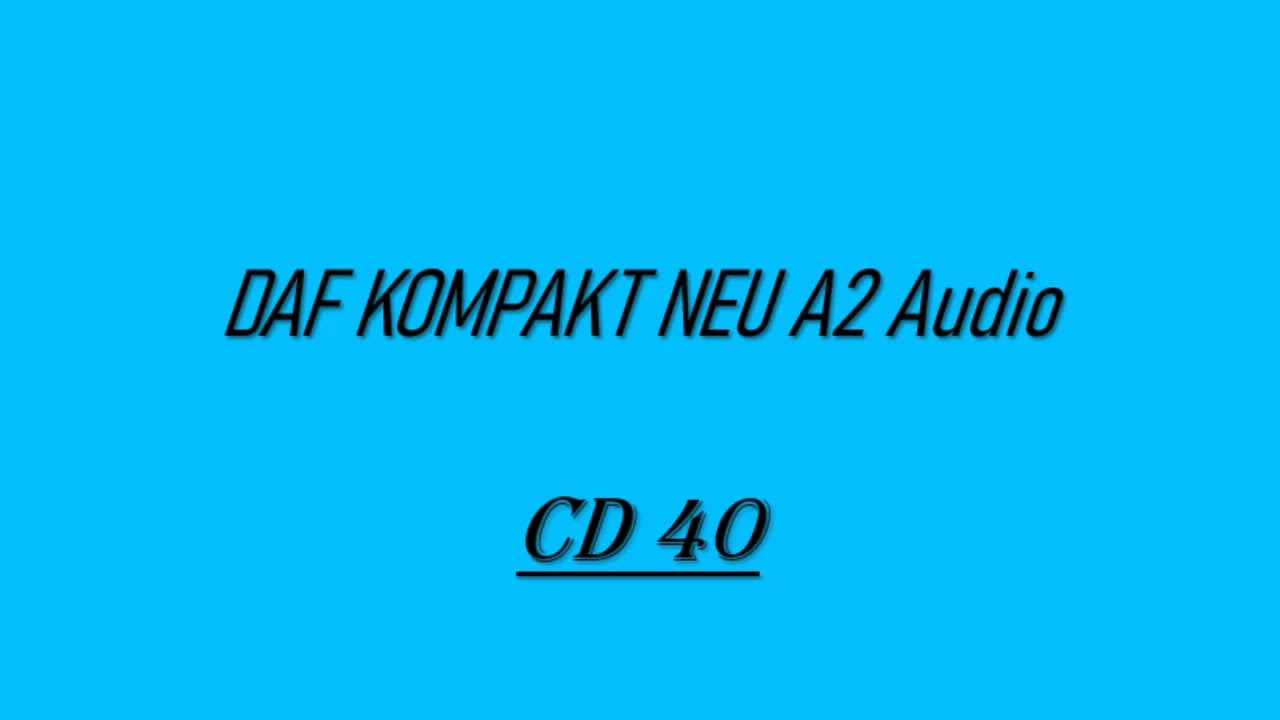 daf kompakt neu A2 CD40