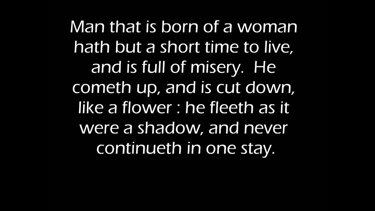 Funeral Sentences/Burial Service by William Croft