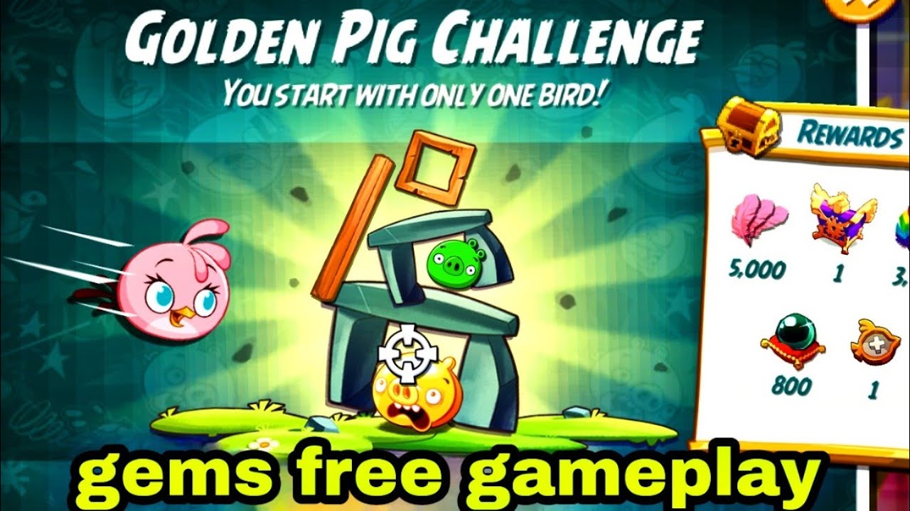 Angry birds 2 the golden pig challenge with stella 15 apr 2026 gems free #ab2 golden challenge today