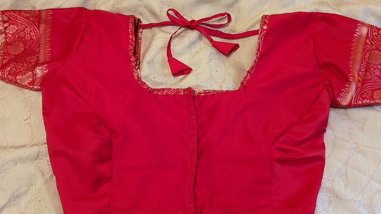 Bharatnatyam dance full dress stitching part 5, Blouse