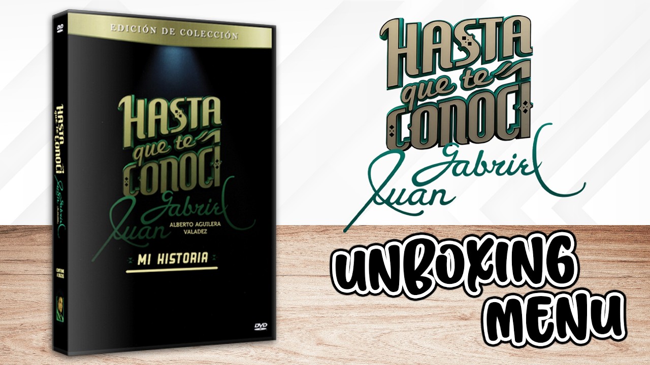 Hasta Que Te Conocí - Juan Gabriel Mi HIstoria - DVD unboxing y menu