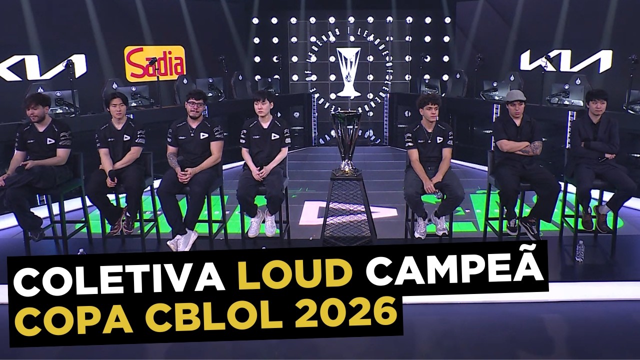 Coletiva da LOUD: Campeã da Copa CBLOL 2026