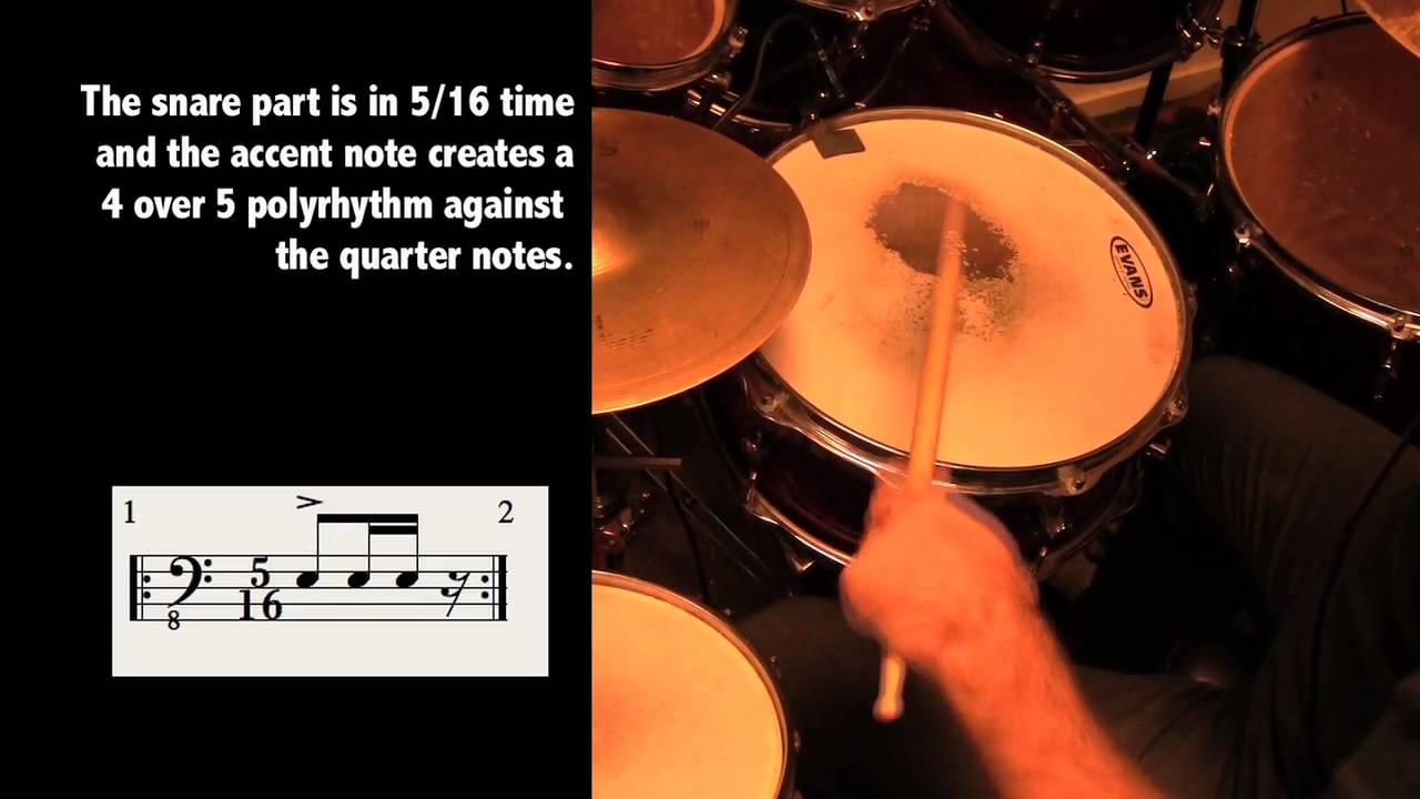 Polymetric coordination drumset exercise (à la Gavin Harrison, Thomas Lang, Virgil Donati etc)