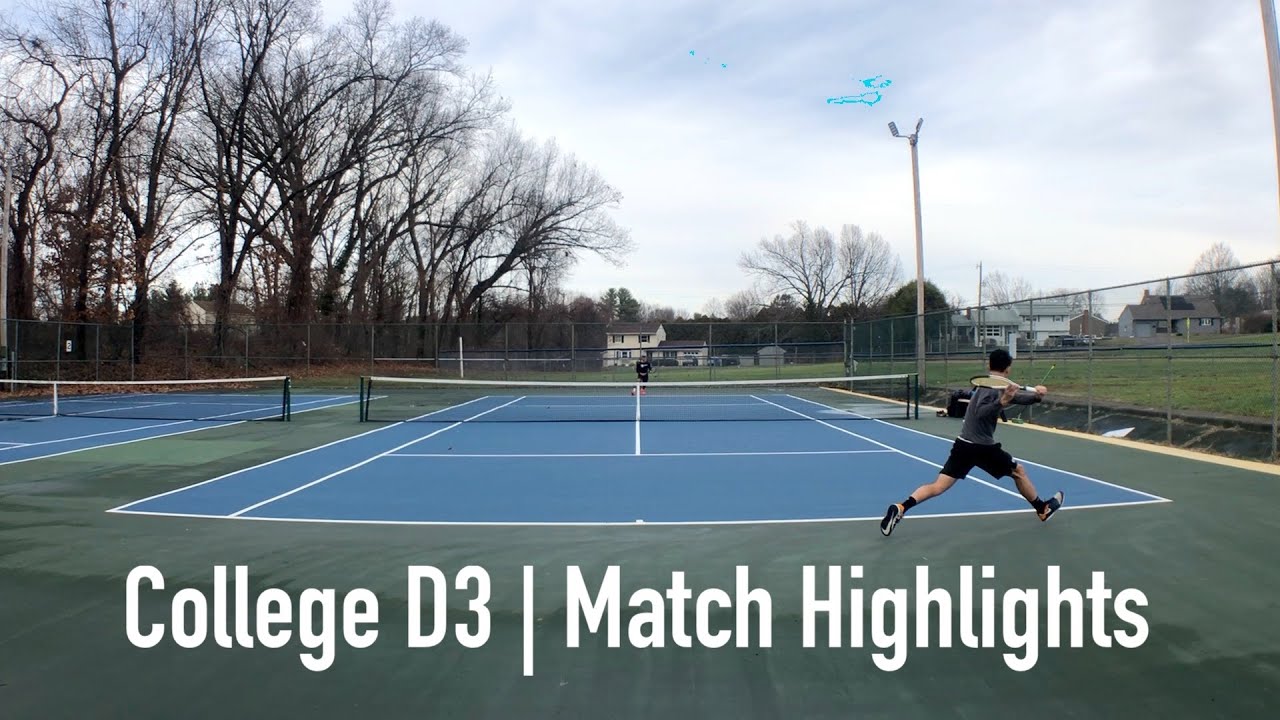 Match Play vs College Division 3 Player | Tennis Highlights Part 1