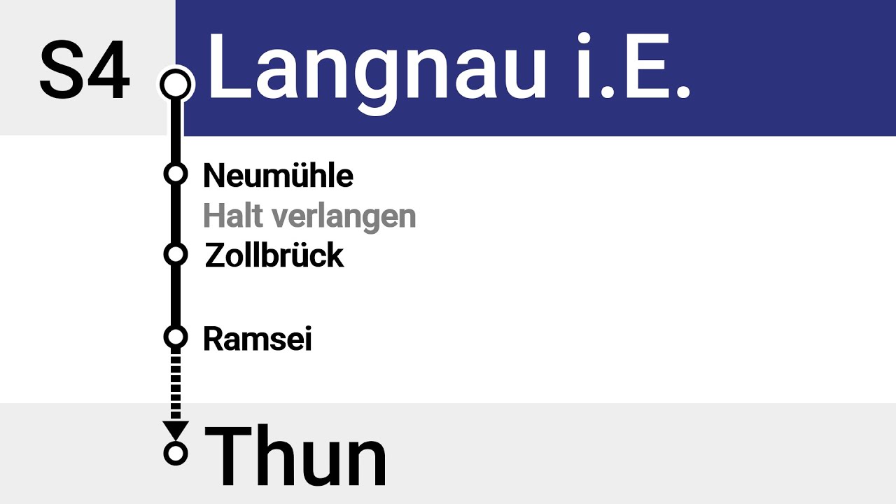 BLS Ansagen » S4 Langnau i.E. — Thun (2023) | SLBahnen