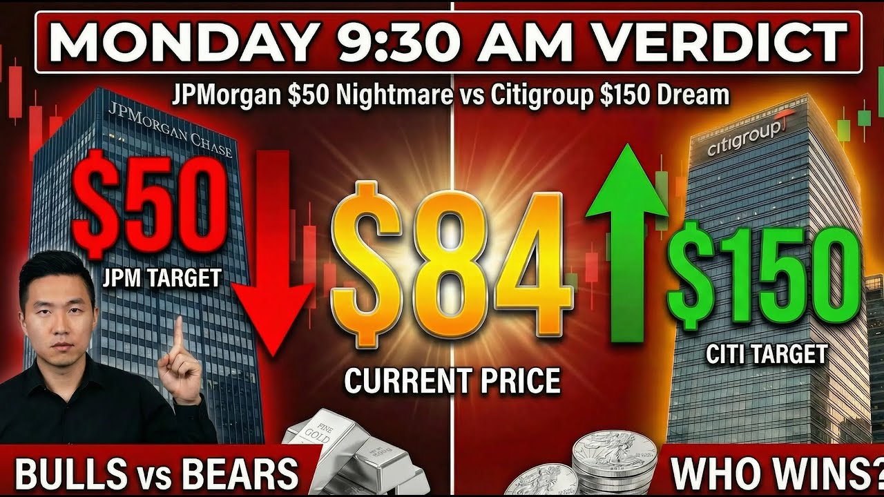 COMEX Empty?Monday Verdict /JPMorgan’s $50 Nightmare vs Citi’s $150 Dream”