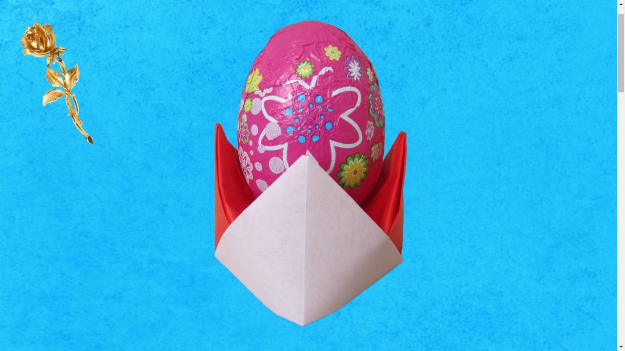 Origami facile : 🥚 Coquetier