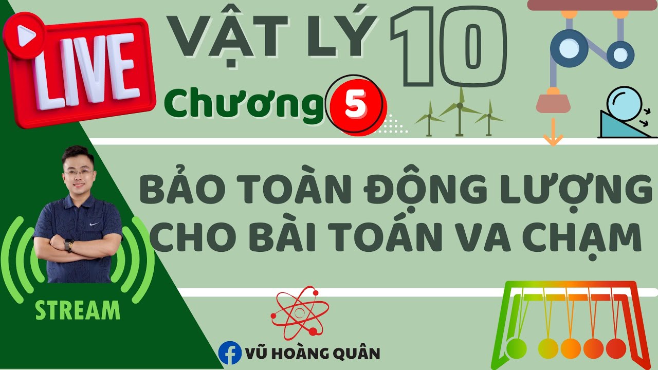 [ Vật Lý 10 - SGK Mới] Định Luật Bảo Toàn Động Lượng Cho Bài Toán Va Chạm II Lý Thầy Quân