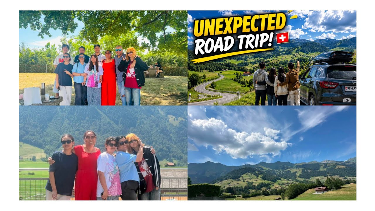 From Airport Pickup to an Unexpected Family Road Trip in Switzerland 🇨🇭 | Nepali Vlog