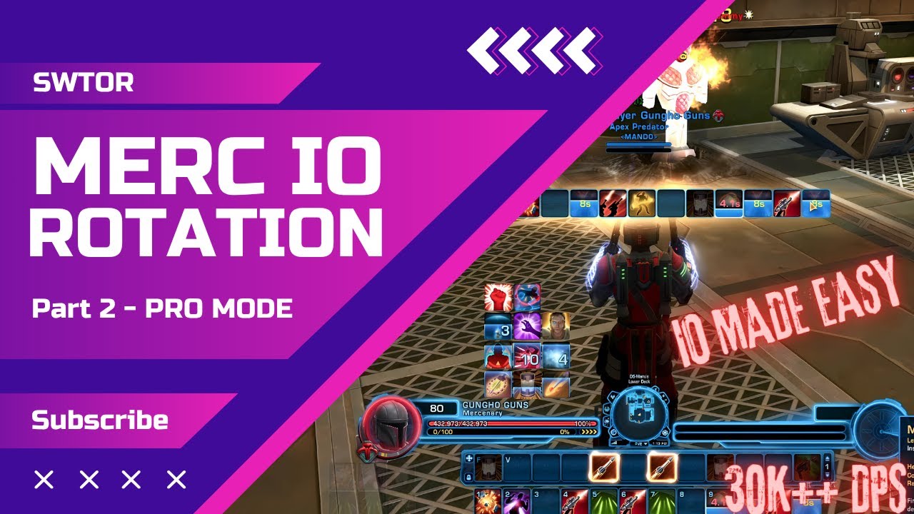 SWTOR 2025: Merc IO Build Part 2 - FULL Rotation Guide!