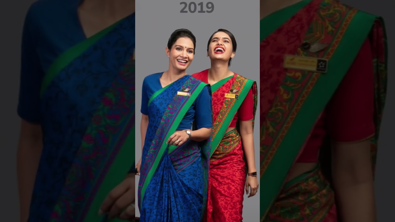 Air India Air Hostess Dress from 1960 to 2023
