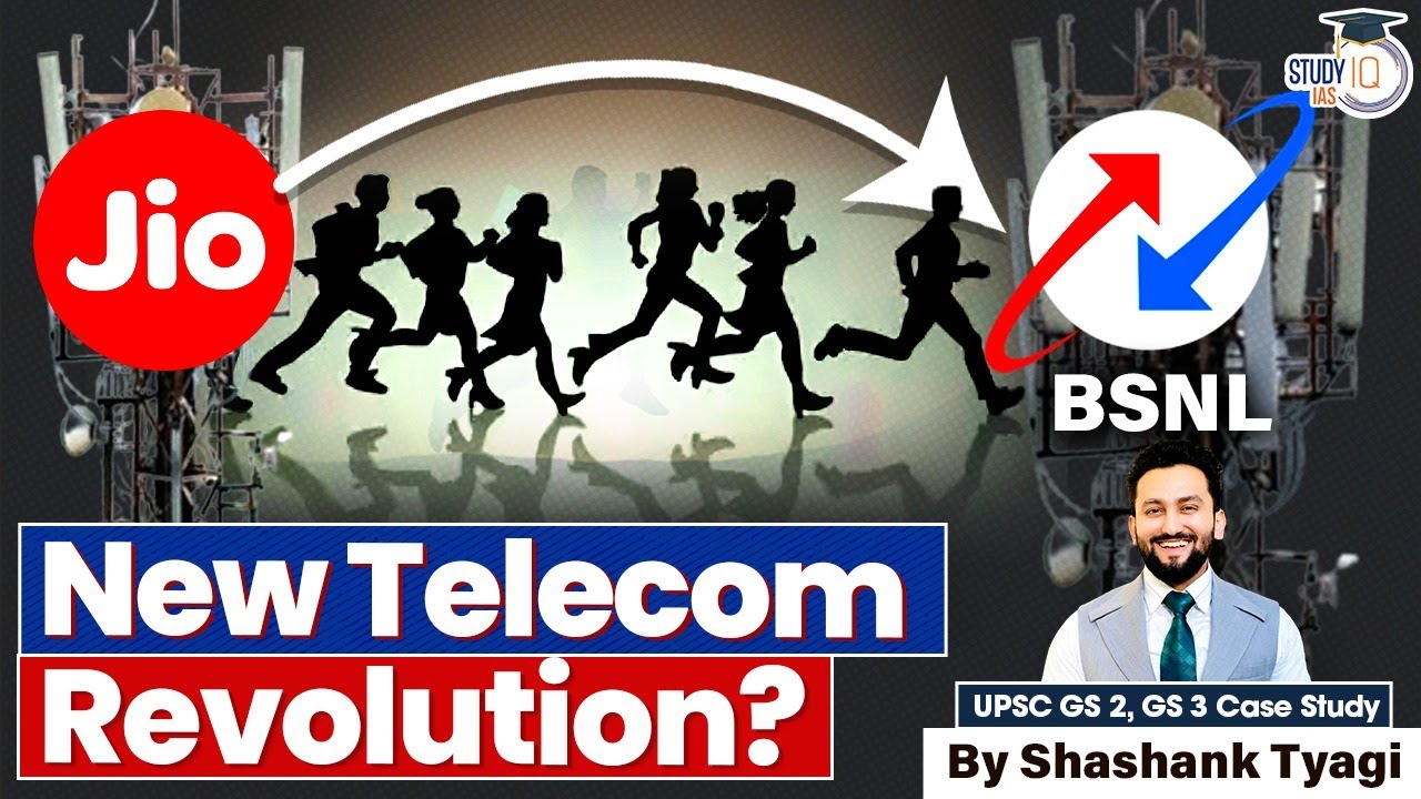 Tariff Wars ! BSNL vs JIO | New Telecom Revolution Happening in India? | UPSC CSE Mains GS 2, GS 3
