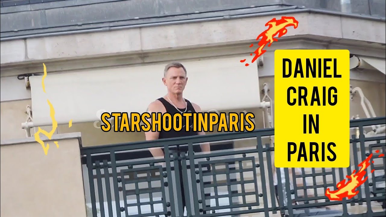 Daniel Craig in Paris for a shoot