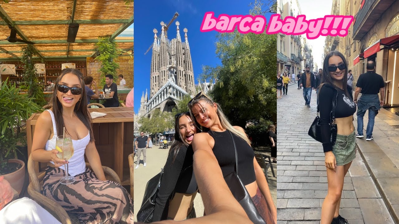 GIRLS HOLIDAY VLOG IN BARCELONA!! being tourists & eating n drinking our bodyweight for 22 minutes x