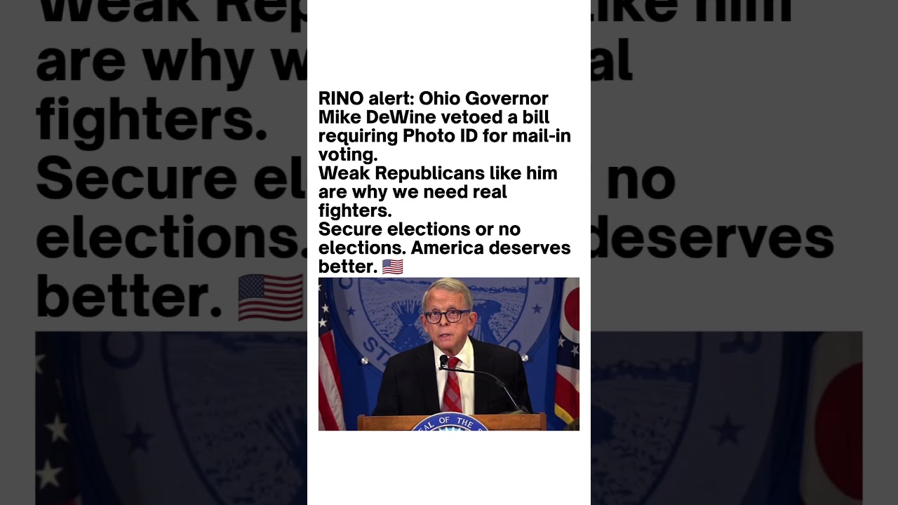 Ohio Voter ID Bill Debate Goes Viral 🇺🇸