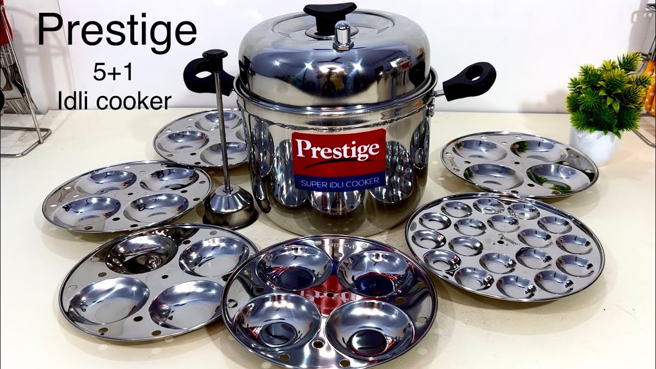 ✨PRESTIGE Super Idli Cooker🍛 с 5+1 конфорками | СТАЛЬНАЯ Идли-Плита | Рецепты завтраков | Большая...