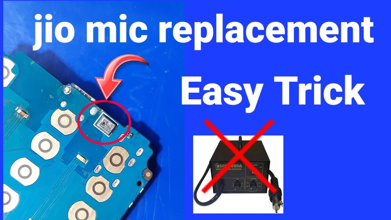 jio mobile mic change easy trick without smd machine