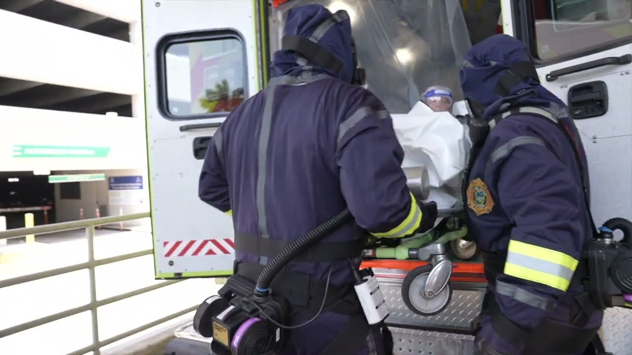 Ebola Emergency Drill At Memorial Regional Hospital
