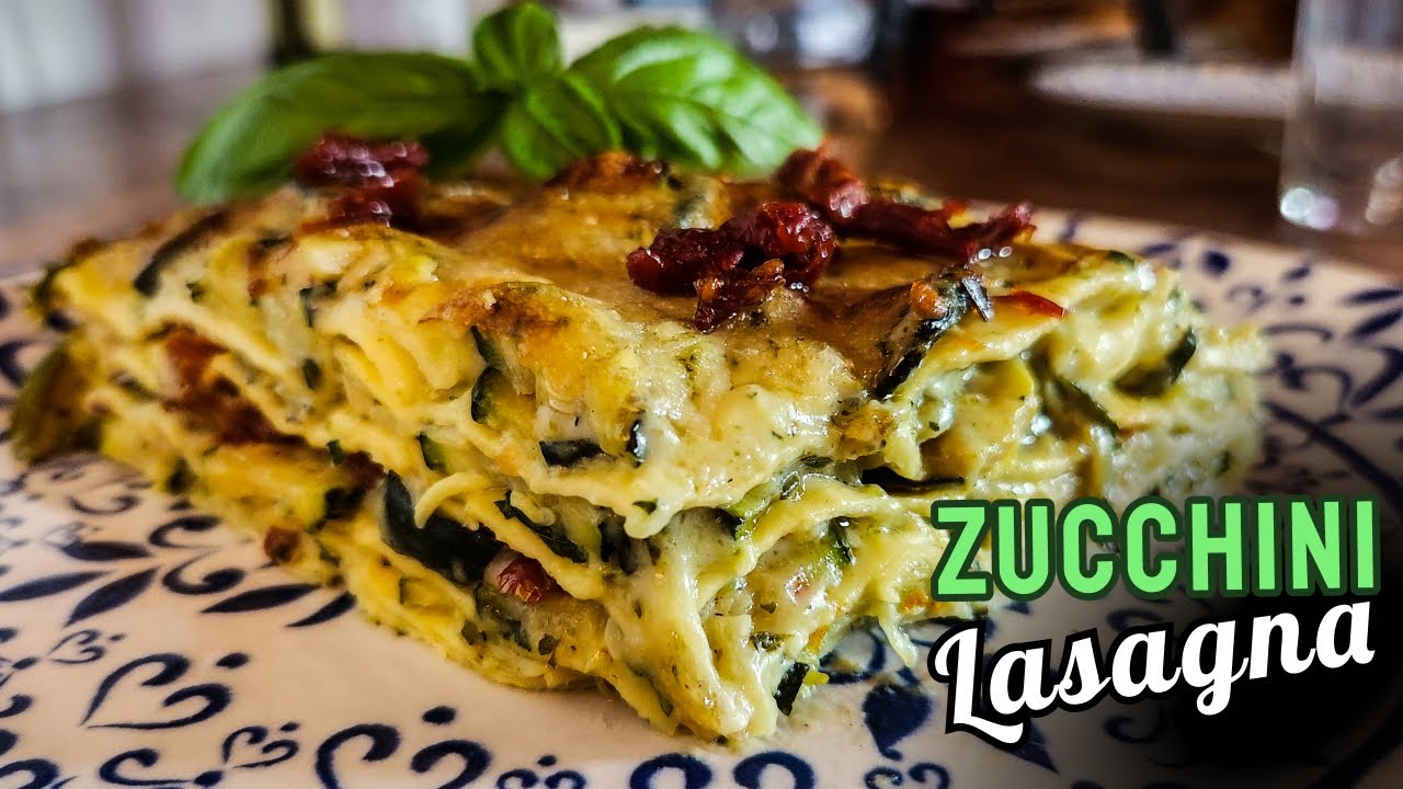 Lasagna perfetta con Zucchine e Pomodori sechi | Zucchini Lasagna with a Special Besciamella!