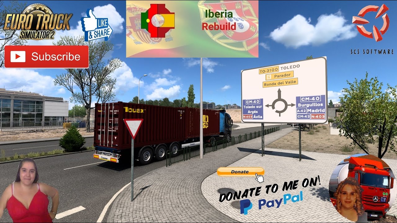 Euro Truck Simulator 2 (1.43) Iberia Rebuild addon for Promods v2.60 New Version + DLC's & Mods