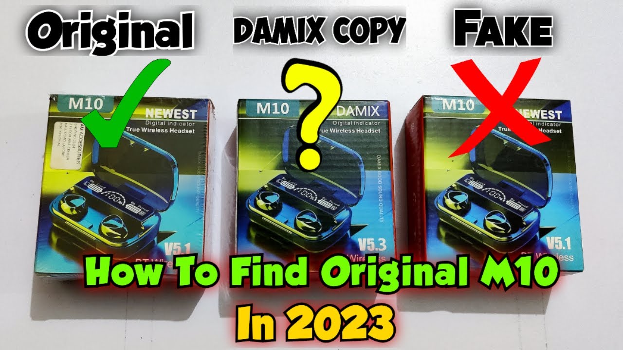 M10 Earbuds Real vs Fake in 2023 | M10 TWS wireless Earbuds Original vs fake | M10 TWS earbuds