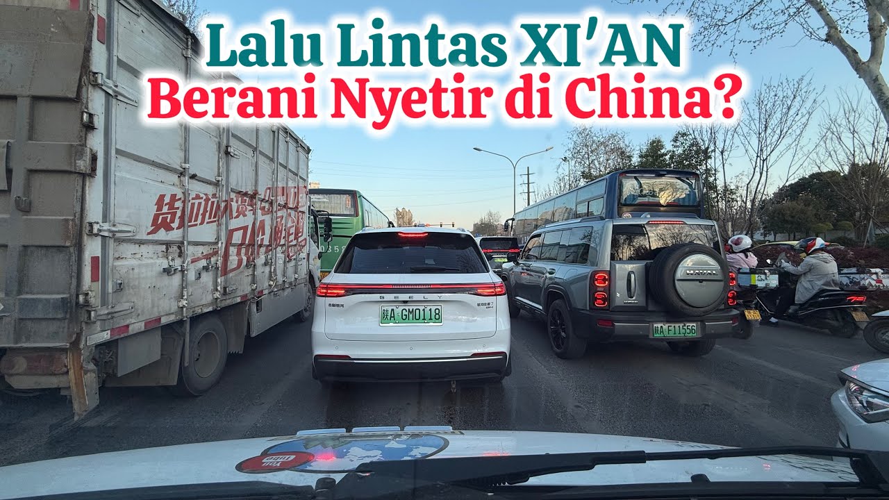 🔴 Shaanxi XI'AN | Lalu Lintas di Ibukota Provinsi di Tiongkok
